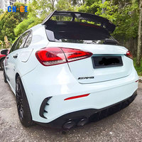 Aileron de Coffre Arrière CNGE Design, Becquet de Toit pour Mercedes Benz Classe A W177 A180 A200 A45 AMG 2019-2025, ABS Noir Brillant