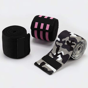 Rodillera de compresión de goma de neopreno Unisex, pulsera de entrenamiento físico resistente de calidad superior, Impresión de logotipo personalizado para peso - Product Image 4