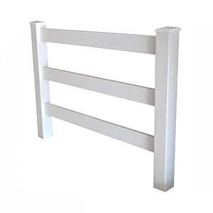 Recinzione per Cavalli in PVC Vergine al 100% Anti-Escape, Recinzione a 3 Traverse in PVC per la Privacy, Recinzione per Cavalli - Product Image 4