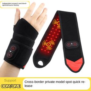 Banda de Pulso de Aquecimento com Luz Vermelha de Poliéster Portátil com 36 Pérolas de Luz Vermelha 660/850nm Fototerapia Massagem Vibratória para Cuidados Corporais - Product Image 2