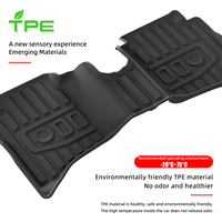MIPI Noir Imperméable Antidérapant TPE 3.5mm D'épaisseur 3 Pièces Ensemble Complet Tapis de Sol de Voiture pour Suzuki Jimny 2025 Version Cinq Portes