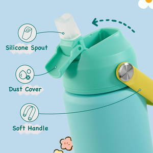 Bottiglie Termiche per Bambini da 12oz, Doppia Parete in Acciaio Inox 18/8, Personalizzabili con Sublimazione - Product Image 3