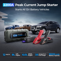 TOPDON V2200Plus 2200A 12V d'urgence Portable Auto camion voiture batterie Boosters batterie externe 2-en-1 batterie testeur Pack saut démarreur