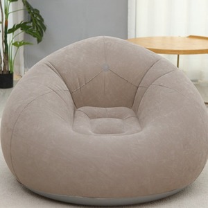 Inflatable <b>Bean</b> <b>Bag</b> <b>Sofa</b> 110x110x85cm Air Fill Foldable Soft Navy Blue Red Coffee Orange Green Outdoor Leisure Chair - Product Image 4