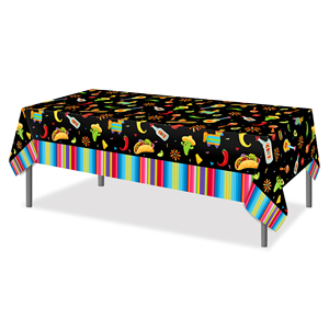 Huancai-mantel De Fiesta Mexicana, cubierta De mesa desechable De Taco Cactus, mantel De plástico <span class=keywords><strong>para</strong></span> Cinco De Mayo, suministros De Fiesta - Product Image 4