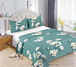 Parure de lit 3 pièces en coton imprimé, <span class=keywords><strong>drap</strong></span> de lit en coton, taille king, prix de gros - Product Image 6