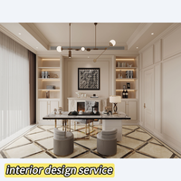 Amérique Moderne Villa Hôtel Appartement Projet 3d Rendering Interior Design Service House Interior Design