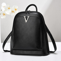 Nueva Mochila de Viaje Casual Impermeable para Mujer, Moderna Bolsa de Computadora de Cuero PU, Mochila Escolar a la Moda