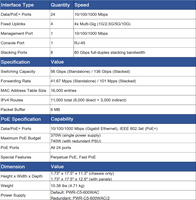 Switch Gigabit Gestito PoE+ a 24 Porte Catalyst C9200L-24P-4G-A con 4 Uplink SFP+ 10G, SNMP QoS, Livello 3 Enterprise