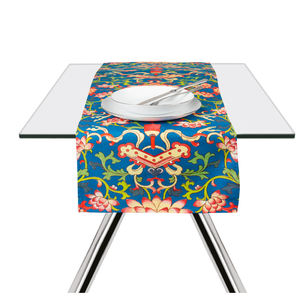 Runner da Tavola Excelsa La Via Della Seta in Cotone 140x45 Cm Multicolore - Product Image 3