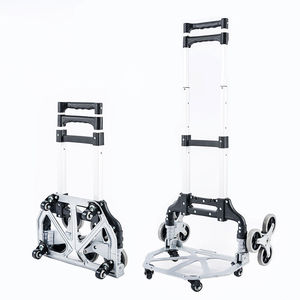 Chariot à <span class=keywords><strong>roues</strong></span> silencieuses Chariot à main en alliage d'<span class=keywords><strong>aluminium</strong></span> Capacité de charge de 75 kg Chariot à provisions pour camion à main pliant à <span class=keywords><strong>2</strong></span> <span class=keywords><strong>roues</strong></span> - Product Image 1