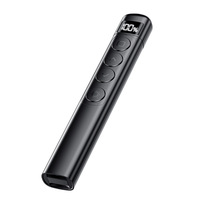 Lápiz Pasador de Páginas Multimedia S5 Recargable con Pantalla Digital, Material ABS, Potencia de 1mW, Puntero Láser Inalámbrico para Negocios, Profesores y Presentaciones PPT
