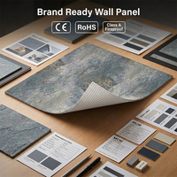 Kit d'échantillons de panneaux en pierre souple à marque privée, 2,5 mm, revêtement mural MCM pour salles d'exposition de marques et approvisionnement de catalogues OEM