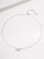 Collier pendentif cœur en or liquide fondu, délicat, en acier inoxydable, chaîne à maillons, bijoux, fournisseur en gros