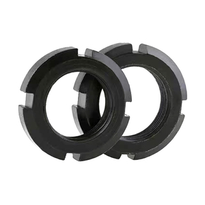 Gb812 Oxit Đen rãnh tròn rãnh trục khóa <span class=keywords><strong>Nut</strong></span> Metric chủ đề m10-m60 chống phát hành tự khóa dừng lại Nylon <span class=keywords><strong>NUT</strong></span> - Product Image 5