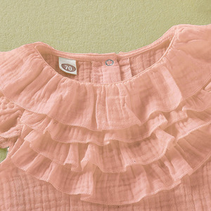 Ensembles de vêtements pour bébés filles, barboteuses et combinaisons grandes tailles avec dentelle, vente en gros - Product Image 4