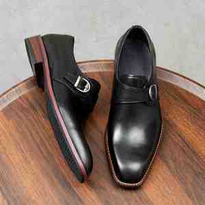 Zapatos de Hombre de Piel Genuina de Alta Gama, con Punta en Pico y Estilo Slip-On, para Oficina y Ocio, Tendencias de Moda Otoñales - Product Image 4