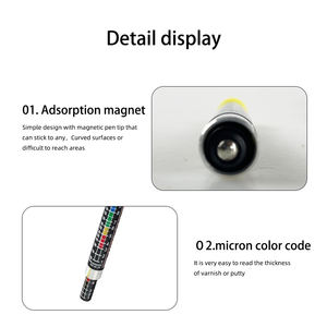 Новый тестер толщины покрытия краски автомобиля не требуется магнитный толщиномер покрытия батареи - Product Image 6