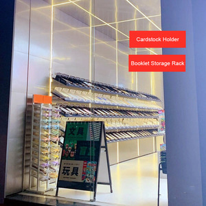 Custom White Metal Wire Comic Book <strong>Display</strong> Stand 12 Tiers Floor Standing Magazine Book <strong>Display</strong> Rack With PVC Advertising Header - Product Image 5