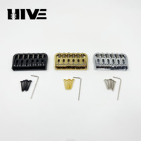 Gold SilverBlack 6-string Electric Guitar Folded-edge U-shaped Fixed Bridge Thin String Plate Beneath Itaccessories