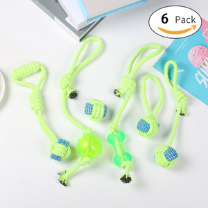 Juego de 14 Juguetes de Cuerda para Masticar para Perros Maiqi, Juguetes Educativos para Mascotas Pequeñas para Limpiar los Dientes - Product Image 4