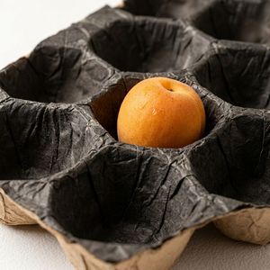 Bandejas de Papel Kraft Marrón para Frutas, Ventiladas, Apilables, Ecológicas, Biodegradables y Compostables, para Vendedores de Verduras - Product Image 2