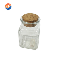 Bouteille en verre de 250 ml (8 oz) pour sauce, lait de coco, yaourt, pouding, avec bouchon en liège