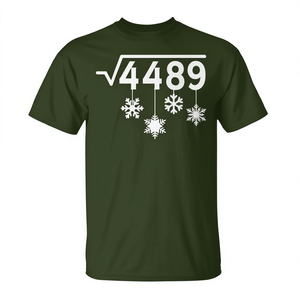 Camiseta Meme Math Teacher Christmas Snowflakes Square Root 4489 - Product Image 2