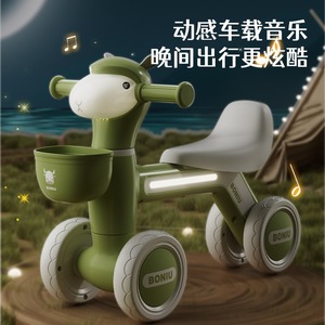 Bicicleta de equilibrio BONIU para niños de 1 a 3 años con cesta de almacenamiento, bicicleta deslizante unisex para niños pequeños - Product Image 3