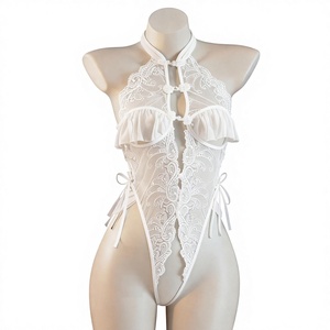 Combinaison sexy pour femme, entrejambe <span class=keywords><strong>ouvert</strong></span>, sans déshabillage, moulante - Product Image 1