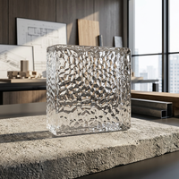 Briques de verre cristallin massif de qualité supérieure 150*150*50mm, insonorisantes et isolantes thermiquement, pour la décoration murale de salles de bain, hôtels et appartements