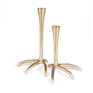 Bougeoir de table à dîner supports pour fête de mariage et événements décor de fête 2024 dernier bougeoir en aluminium nickelé - Product Image 6