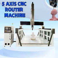 Statue d'art sculpture sur bois 5 axes Cnc, sculpture bon marché mousse coupe 5 axes Cnc routeur, 3d 4d 5d fraisage 5 axes moule Machine
