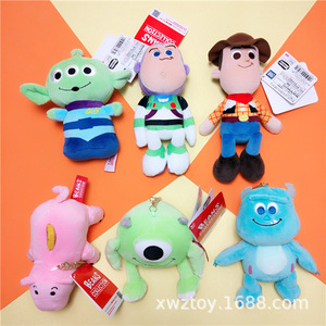 Anime Pluche Speelgoed Houtachtige Buzz Haar Monster Cyclops Pop Verhaal 4 Tas Hanger Accessoires Geborduurd Voor Verjaardagscadeau Opp Tas - Product Image 2