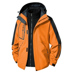 Veste de pêche imperméable d'hiver personnalisée avec logo, veste décontractée chaude pour homme, coupe-vent avec capuche, veste pour homme - Product Image 6