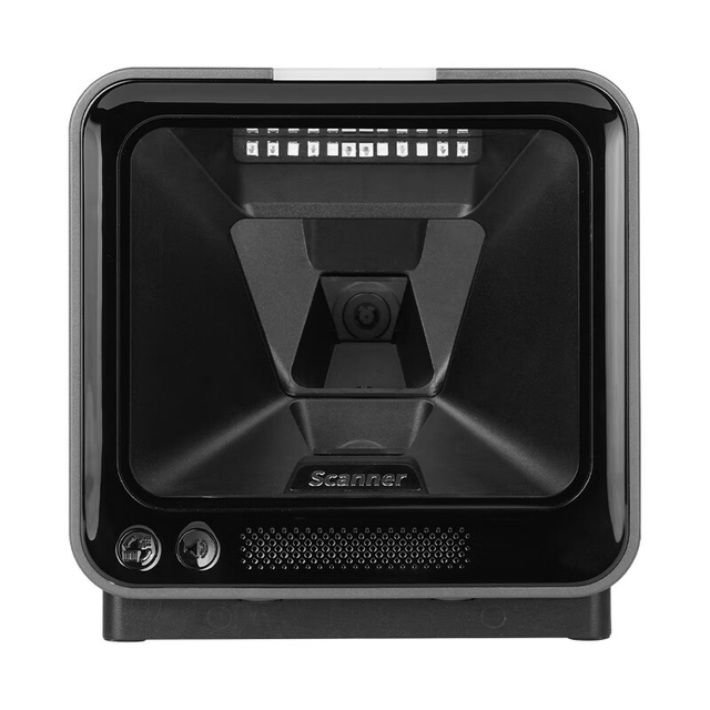 OEM Cashier on Counter 2D QR Bar Code Reader Pharmacy Big Window Desktop Barcode Scanner for Supermarket POS Payment