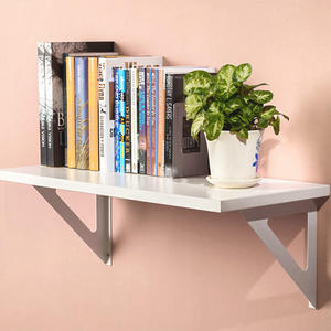 ערכת מדפים מתכתיים לקיר לארגון אחסון במשרד הביתי, מדפי אחסון מודולריים רב תכליתיים להרכבה עצמית - Product Image 5