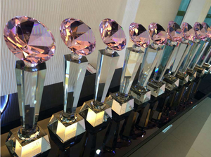 Rosa diamant kristall <span class=keywords><strong>Award</strong></span> trophäe MH-J0784 - Product Image 5