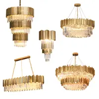 Luxury Style Gold Lustre, Rectangular Round Lamp