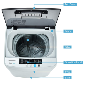 Mini Lave-linge Électrique Portable avec Essoreuse, Style Enfant, en Plastique, Nettoyage Automatique pour Hôtels et Foyers (Version Anglaise) - Product Image 4