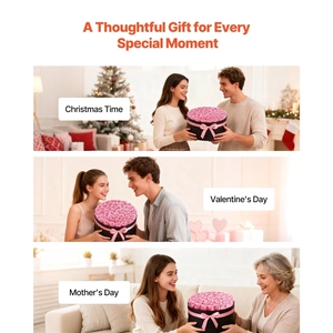 Flores Eternas 2025, Caja de 50 <span class=keywords><strong>Rosas</strong></span> Preservadas, Ramo Dulce Inmortal para Cumpleaños, San Valentín, Navidad, el Mejor Regalo - Product Image 5