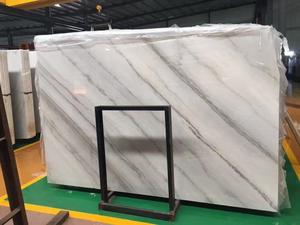 <span class=keywords><strong>Lastra</strong></span> di <span class=keywords><strong>Marmo</strong></span> Bianco Cinese Naturale Lucidata per Piastrelle e Pavimenti - Vendita all'Ingrosso - Product Image 3