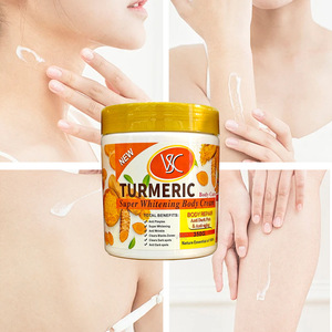 Crème Nourrissante et Hydratante Corps et <span class=keywords><strong>Visage</strong></span> au Curcuma Anti-Taches, Lotion, Beurre, Collagène et Œuf pour le <span class=keywords><strong>Visage</strong></span> - Product Image 1