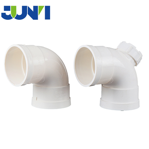 Commercio all'ingrosso PVC raccordi a gomito di 90 gradi con copertura di ispezione materiali idraulici per sistema di drenaggio miglior prezzo - Product Image 2