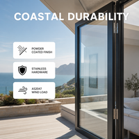 Puerta Abatible de Aluminio con Mosquitera, Doble Acristalamiento, Aislamiento Térmico, Entrada Exterior, Patio, Aislamiento Acústico, NFRC