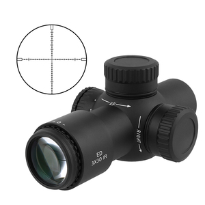 FOCUHUNTER 3X mirino da caccia illuminazione rossa ampio <span class=keywords><strong>campo</strong></span> visivo 3x30 cannocchiale telescopico tattico 1200g cannocchiale antiurto - Product Image 6