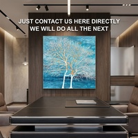 Peinture à l'huile abstraite texturée 3D personnalisée pour la décoration intérieure d'hôtels de luxe, projet artistique professionnel pour l'immobilier commercial