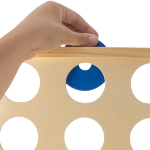 2 FT WOODEN GIANT 4 in a ROW BOARD GAME <strong>LINE</strong> up 4 SET for KIDS and ADULTS OUTDOOR - Product Image 3