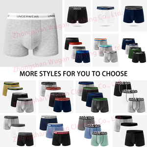 Gran oferta, Bóxer con diseño de logotipo personalizado para hombre, ropa interior breve, calzoncillos, calzoncillos transpirables cómodos de algodón para hombre, Bóxer con estampado completo para hombre - Product Image 5