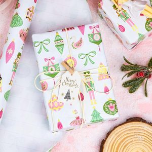 Burymento Christmas Wrapping Paper Ballet Dancer Design 17 In X 32.8 Ft Roll Eco Friendly Gift Craft Paper - Product Image 4